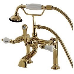 KINGSTON BRASS AE107T VINTAGE DECK MOUNT CLAWFOOT TUB FAUCET