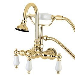 KINGSTON BRASS AE11T VINTAGE WALL MOUNT CLAWFOOT TUB FAUCET