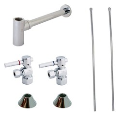 KINGSTON BRASS CC4310DLLKB30 TRIMSCAPE COMTEMPORARY PLUMBING SINK TRIM KIT WITH P TRAP FOR LAVATORY AND KITCHEN