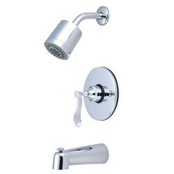 KINGSTON BRASS KB6691CFL CENTURY TUB AND SHOWER FAUCET IN POLISHED CHROME
