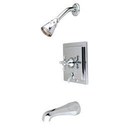 KINGSTON BRASS KB8654BX ENGLISH VINTAGE TUB AND SHOWER FAUCET WITH DIVERTER