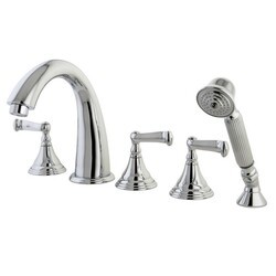 KINGSTON BRASS KS536FL ROYALE ROMAN TUB FILLER 5 PIECES WITH HAND SHOWER