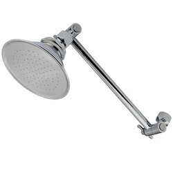KINGSTON BRASS P10K1 VICTORIAN BRASS SHOWERHEAD WITH 10 INCH HIGH-LOW ADJUSTABLE ARM IN POLISHED CHROME