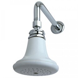 KINGSTON BRASS P50CK VICTORIAN CERAMIC SHOWERHEAD WITH 12 INCH SHOWER ARM COMBO