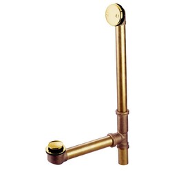 KINGSTON BRASS PDTT216 MADE TO MATCH 16 INCH TUB WASTE WITH OVERFLOW WITH TIP TOE DRAIN