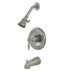 KINGSTON BRASS KB1638NL TUB AND SHOWER FAUCET IN BRUSHED NICKEL