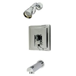 KINGSTON BRASS KB86510QLL EXECUTIVE TUB AND SHOWER FAUCET IN POLISHED CHROME