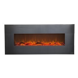 TOUCHSTONE 80026 ONYX STAINLESS 50 INCH WALL MOUNTED ELECTRIC FIREPLACE