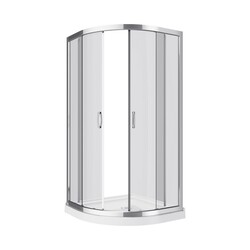 A&E BATH AND SHOWER SK-NR38-NW 38 INCH MONA-NW NEO ROUND SHOWER ENCLOSURE KIT  WITH ACRYLIC BASE WITHOUT WALLS