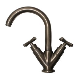WHITEHAUS WHLX79250-BN LUXE 6 INCH SINGLE HOLE/DUAL HANDLE LAVATORY FAUCET IN BRUSHED NICKEL