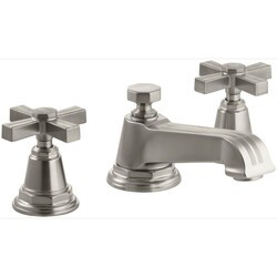 KOHLER K-13132-3B PINSTRIPE WIDESPREAD BATHROOM FAUCET WITH ULTRA-GLIDE VALVE TECHNOLOGY - FREE METAL POP-UP DRAIN ASSEMBLY WITH PURCHASE