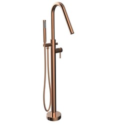 A&E BATH AND SHOWER FSTF-01-A-RG VIENNA FREESTANDING FAUCET ANGLE SPOUT WITH ROSE GOLD FINISH