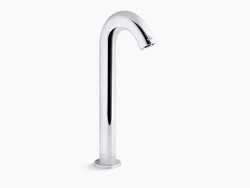KOHLER K-104B87-SANA-CP OBLO TALL TOUCHLESS FAUCET WITH KINESIS SENSOR TECHNOLOGY AND TEMPERATURE MIXER, DC-POWERED