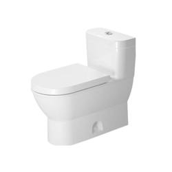 DURAVIT D2101700 DARLING NEW NEW 1.28 GPF ONE PIECE ELONGATED TOILET WITH TOP FLUSH BUTTON - SEAT INCLUDED