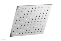 PHYLRICH 3-333 BASIC II WALL MOUNT SINGLE-FUNCTION SQUARE SHOWER HEAD