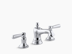 KOHLER K-10577-4 BANCROFT WIDESPREAD BATHROOM FAUCET WITH ULTRA-GLIDE VALVE TECHNOLOGY - FREE METAL POP-UP DRAIN ASSEMBLY WITH PURCHASE