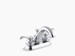 KOHLER K-12266-4 FAIRFAX CENTERSET BATHROOM FAUCET - FREE METAL POP-UP DRAIN ASSEMBLY WITH PURCHASE