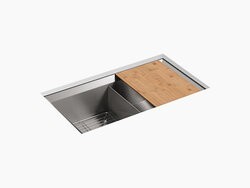 KOHLER K-3159-NA FIXTURE KITCHEN SINK STAINLESS STEEL FROM THE POISE SERIES