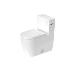 DURAVIT 218501 ME BY STARCK 14 1/8 X 28 3/4 INCH ONE-PIECE RIMLESS TOILET, 1.28 GPF