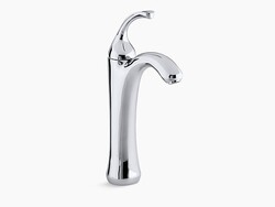 KOHLER K-10217-4 FORTE SINGLE HOLE BATHROOM FAUCET - FREE METAL POP-UP DRAIN ASSEMBLY WITH PURCHASE