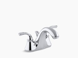 KOHLER K-10270-4 FORTE CENTERSET BATHROOM FAUCET - FREE METAL POP-UP DRAIN ASSEMBLY WITH PURCHASE