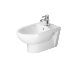 DURAVIT 227915 DURASTYLE BASIC 14-5/8 X 21-1/4 INCH WALL-MOUNTED BIDET WITH OVERFLOW