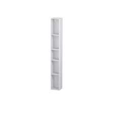 DURAVIT LC1206 L-CUBE 55 1/8 X 7 1/8 INCH SHELF ELEMENT (VERTICAL) WITH 5 COMPARTMENTS