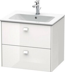 DURAVIT BR4101 BRIOSO 24 3/8 INCH WALL-MOUNTED VANITY UNIT WITH CHROME HANDLE