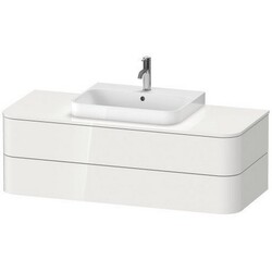 DURAVIT HP4972 HAPPY D.2 PLUS 51 1/8 INCH WALL-MOUNTED VANITY UNIT FOR CONSOLE
