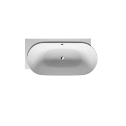 DURAVIT 700431000000090 LUV 72 7/8 X 37 3/8 INCH CORNER LEFT WITH SEAMLESS PANEL AND SUPPORT FRAME BATHTUB