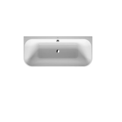 DURAVIT 700451800000090 HAPPY D.2 PLUS 70 7/8 X 31 1/2 INCH BACK-TO-WALL WITH INTEGRATED ACRYLIC PANEL AND SUPPORT FRAME BATHTUB