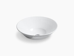 KOHLER K-2200 CONICAL BELL 16-1/4 INCH DROP IN VITREOUS CHINA VESSEL SINK