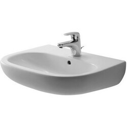 DURAVIT 231055 D-CODE 21-5/8 X 16-7/8 INCH WALL MOUNTED BATHROOM SINK WITH OVERFLOW
