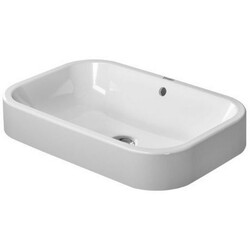 DURAVIT 231460 HAPPY D.2 23-5/8 INCH DECK MOUNTED BATHROOM SINK WITH OVERFLOW