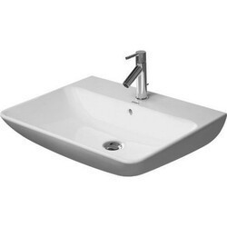 DURAVIT 2335650000 ME BY STARCK 25-5/8 INCH 1-HOLE WALL-MOUNTED WASHBASIN WITH OVERFLOW IN WHITE