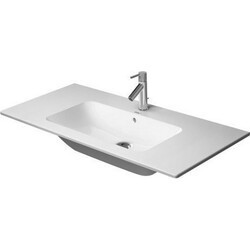DURAVIT 233610 ME BY STARCK 40-1/2 INCH WHITE FURNITURE WASHBASIN WITH OVERFLOW AND TAP PLATFORM