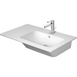 DURAVIT 234683 ME BY STARCK 32-5/8 INCH WALL-MOUNTED RIGHT FURNITURE WASHBASIN WITH OVERFLOW IN WHITE