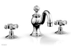 PHYLRICH 162-02 MARVELLE THREE HOLE WIDESPREAD BATHROOM FAUCET WITH LEVER HANDLES
