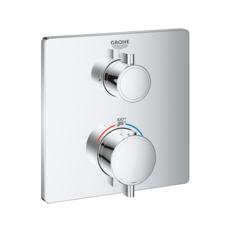 GROHE 24111 GROHTHERM DUAL FUNCTION 2-HANDLE THERMOSTATIC TRIM