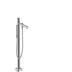 HANSGROHE 45416 AXOR UNO FREESTANDING TUB FILLER TRIM WITH ZERO HANDLE WITH 1.8 GPM HANDSHOWER