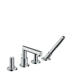 HANSGROHE 45448 AXOR UNO 4-HOLE ROMAN TUB SET TRIM WITH ZERO HANDLES WITH 1.75 GPM HANDSHOWER