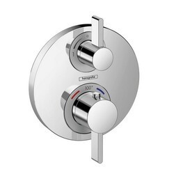 HANSGROHE 15758 ROUND THERMOSTATIC TRIM WITH VOLUME CONTROL AND DIVERTER