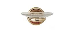 PHYLRICH KSB25 REGENT 5 3/8 INCH MONTAIONE BROWN ONYX WALL MOUNT SOAP DISH