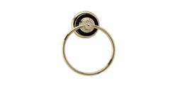 PHYLRICH KTF40 VERSAILLES 6 1/8 INCH FRIENZE BLACK ONYX WALL MOUNT TOWEL RING