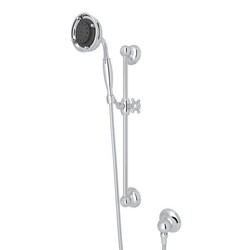 ROHL 1311 SPA SHOWER 4-3/32 INCH DIAMETER MULTI-FUNCTION CLASSIC HANDSHOWER SET WITH METAL HANDLE
