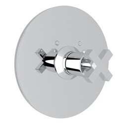 ROHL A4214XM AVANTI THERMOSTATIC TRIM PLATE WITHOUT VOLUME CONTROL, CROSS HANDLE