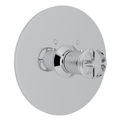 ROHL A4914IW CAMPO THERMOSTATIC TRIM PLATE WITHOUT VOLUME CONTROL, WHEEL HANDLE