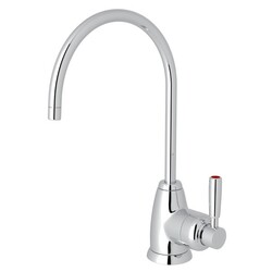 ROHL U.1347LS-2 PERRIN & ROWE HOLBORN C-SPOUT HOT WATER FAUCET, LEVER HANDLES