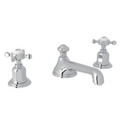 ROHL U.3706X-2 PERRIN & ROWE EDWARDIAN LOW LEVEL SPOUT WIDESPREAD LAVATORY FAUCET, CROSS HANDLES