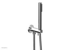 PHYLRICH 4-204 BASIC II 8 1/4 INCH SINGLE-FUNCTION ROUND HAND SHOWER WITH VOLUME CONTROL KIT AND HOSE